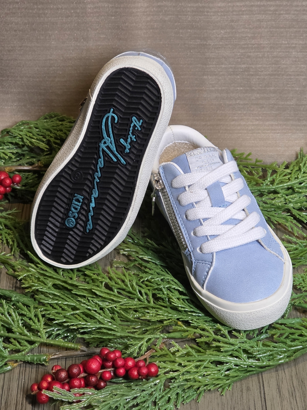 Vintage Havana Girl's Vail Sneakers in Sky Blue